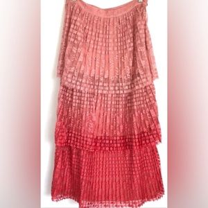 Anthropologie ruffled skirt